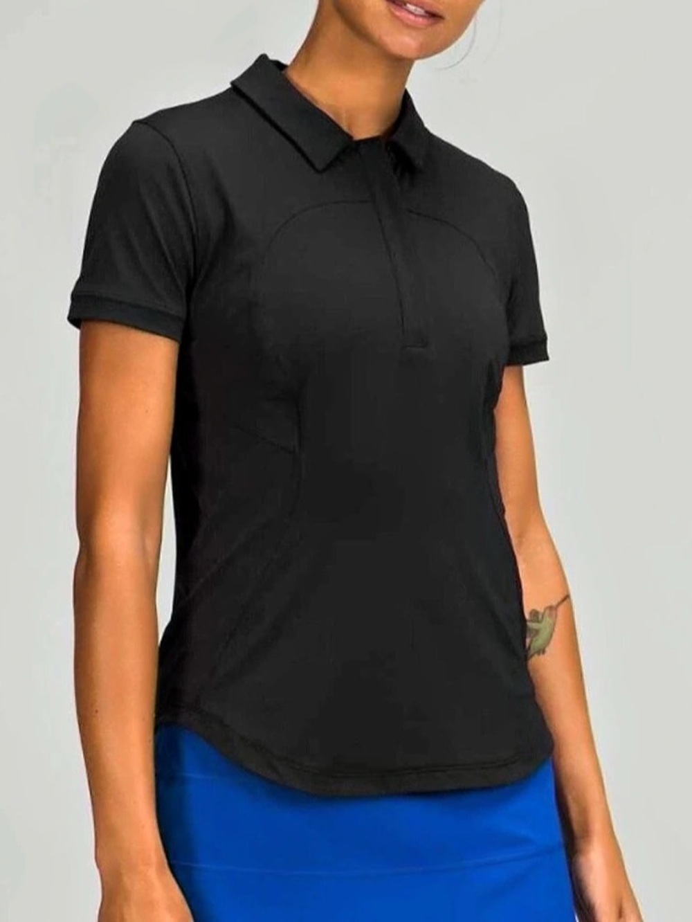 Lululemon /// Women’s Quick Dry Polo - Black - Size 8